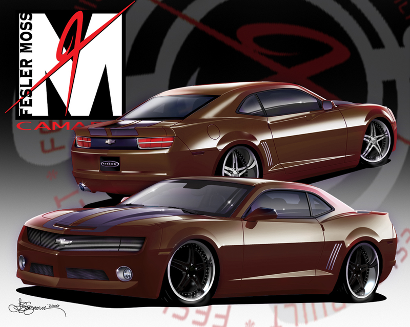 Illustration for article titled Fesler-Moss Builds A Corvette ZR1-Powered Camaro SS